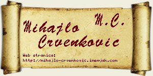 Mihajlo Crvenković vizit kartica